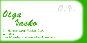olga vasko business card